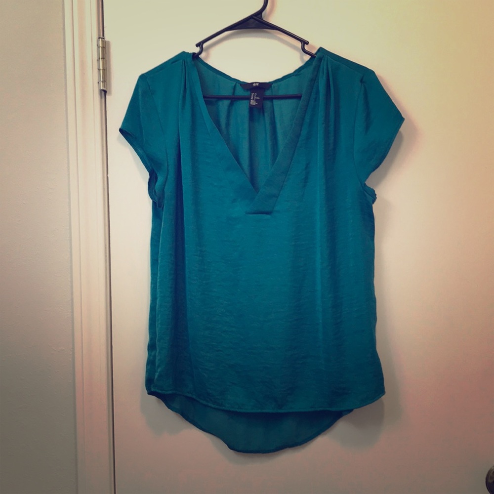 Turquoise blouse